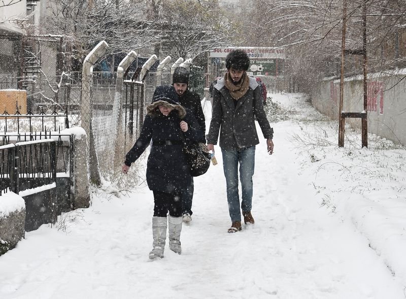 Ankara'da yoğun kar yağışı 