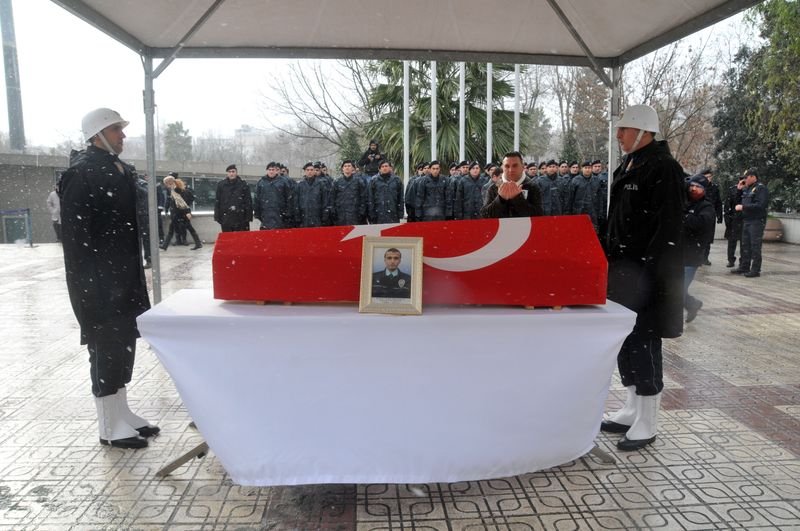 Şehit polis Kenan Kumaş için tören düzenlendi