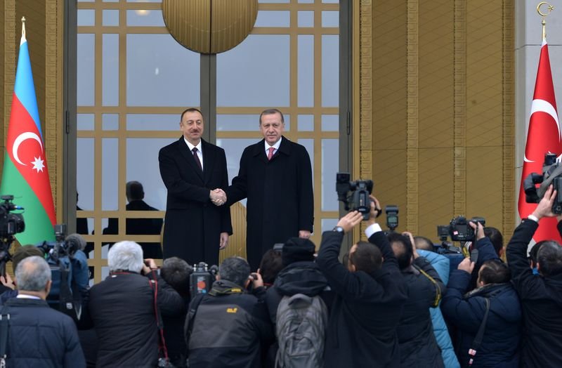 Cumhurbaşkanı Erdoğan Aliyev'i ağırladı
