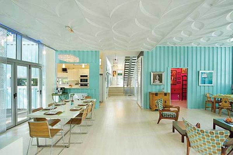 Muhteşem dekorasyonlarıyla konteyner evler 