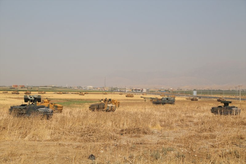 Silopi-Habur bölgesindeki tatbikatın görüntüleri