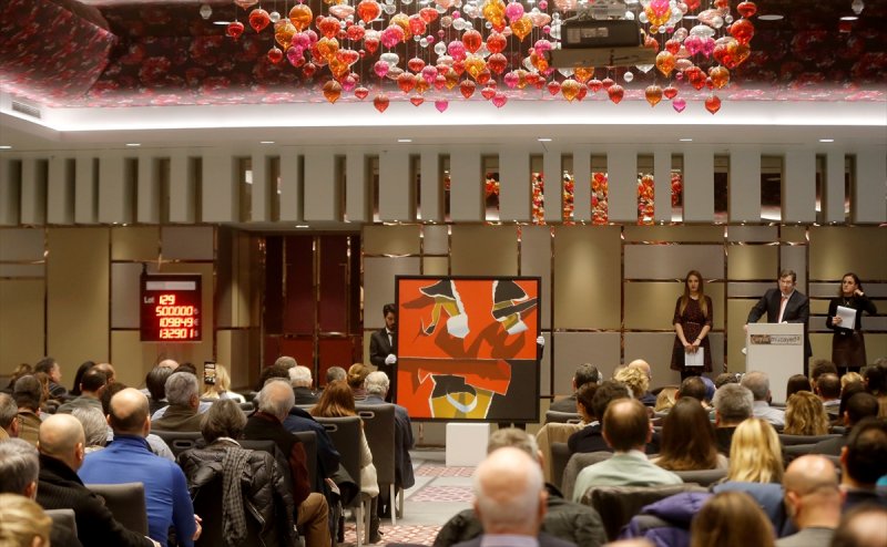 Burhan Doğançay'ın tablosu 850 bin liraya satıldı