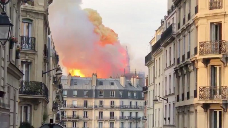Notre Dame Katedrali'nde yangın