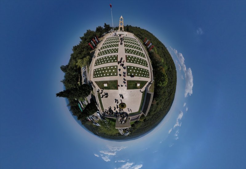 Gelibolu Tarihi Alanı'na '360 derece' kuş bakışı