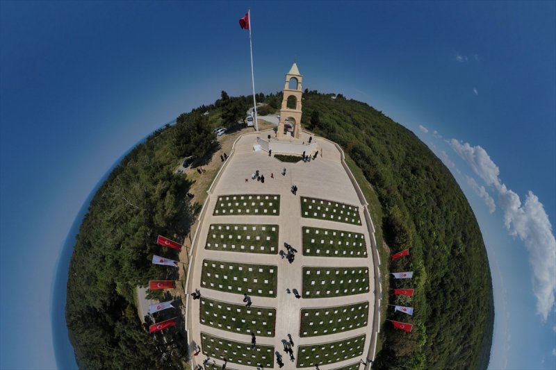 Gelibolu Tarihi Alanı'na '360 derece' kuş bakışı