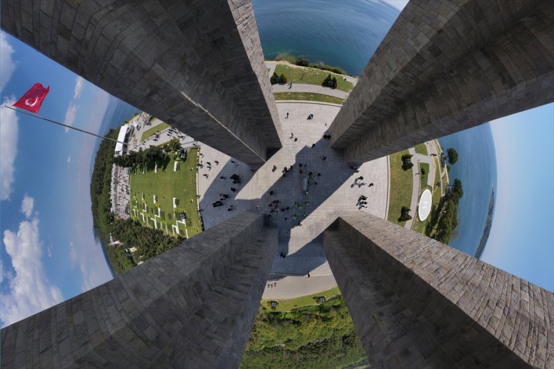 Gelibolu Tarihi Alanı'na '360 derece' kuş bakışı