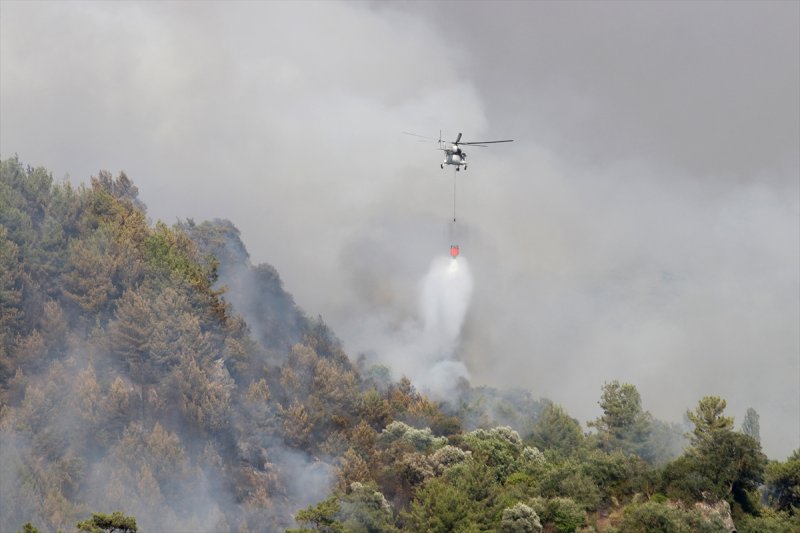Muğla'da orman yangını 18 saat sonra söndürüldü