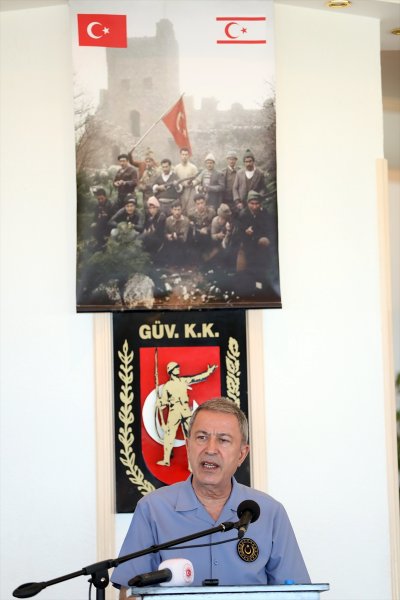 Hulusi Akar KKTC'de: Komşularımız aklını başına alsın