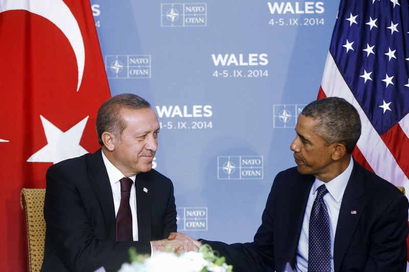 Erdoğan-Obama görüşmesinden kareler