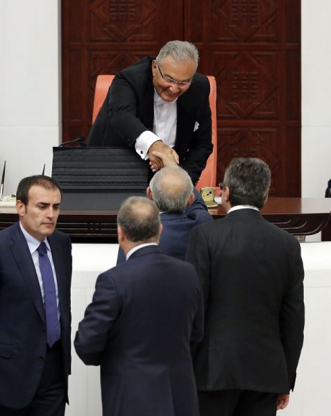 Meclis Başkanlığı oylamasından kareler