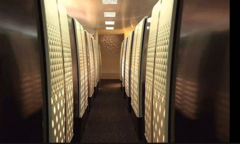 600 kişilik yolcu uçağının muhteşem dekorasyonu 