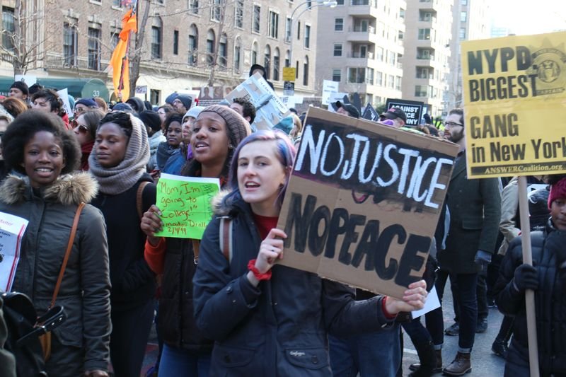 ABD'de polis şiddeti eylemi