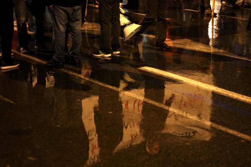 Yunanistan'da Çipras protestosu