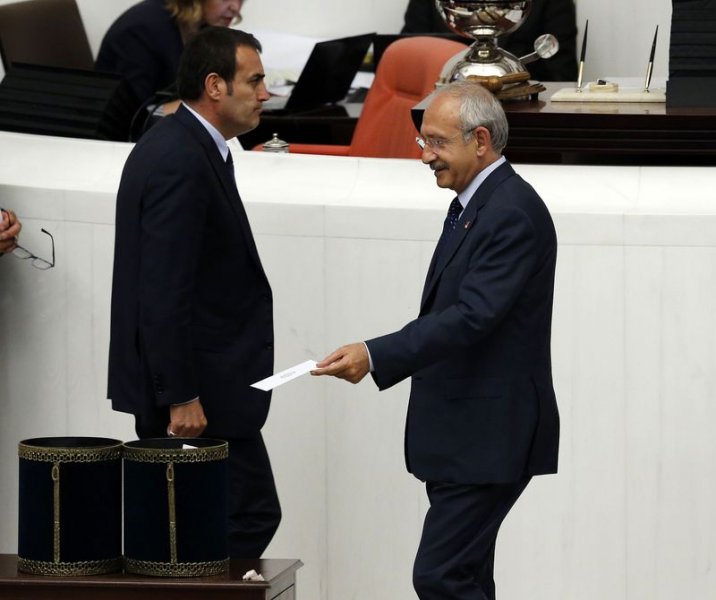 Meclis Başkanlığı oylamasından kareler