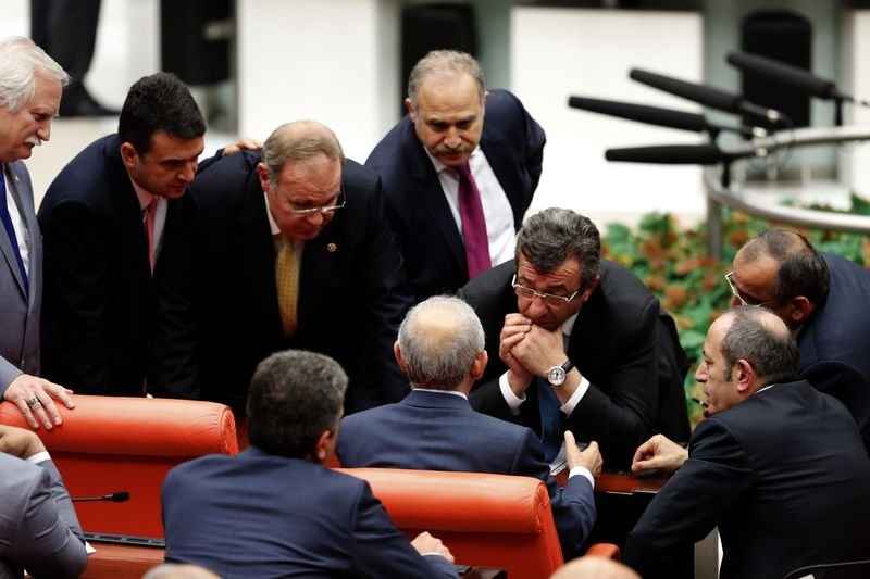 Meclis Başkanlığı oylamasından kareler