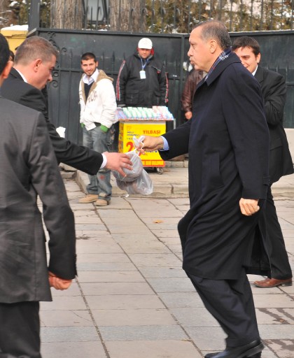 Erdoğan simit aldı