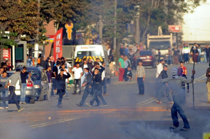 İstanbul'da Kobani eylemleri