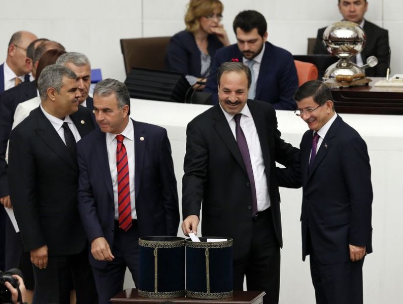 Meclis Başkanlığı oylamasından kareler