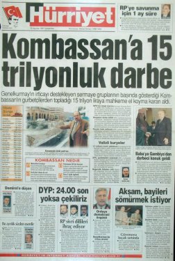 15 yıl önceki 28 Şubat manşetleri