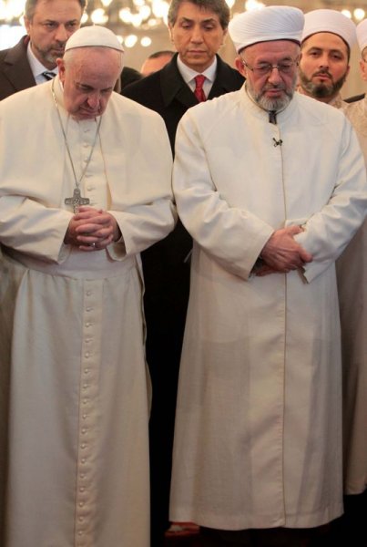 Papa Franciscus  Sultanahmet'te