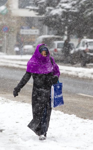 Ankara'da yoğun kar yağışı 