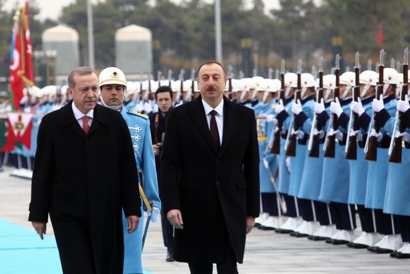 Cumhurbaşkanı Erdoğan Aliyev'i ağırladı