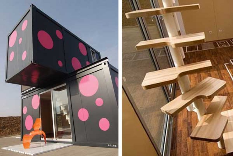 Muhteşem dekorasyonlarıyla konteyner evler 