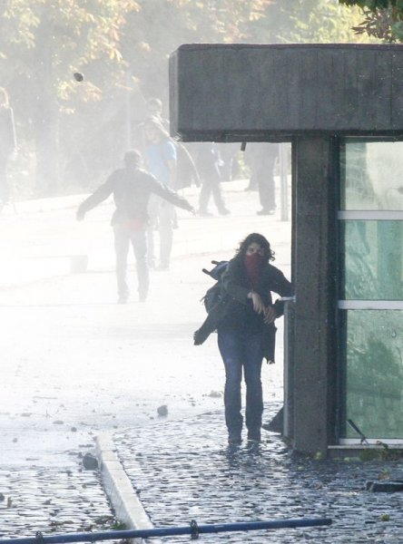 ODTÜ'de Kobani eylemi