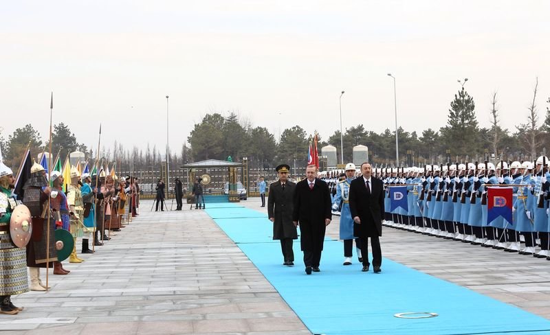 Cumhurbaşkanı Erdoğan Aliyev'i ağırladı