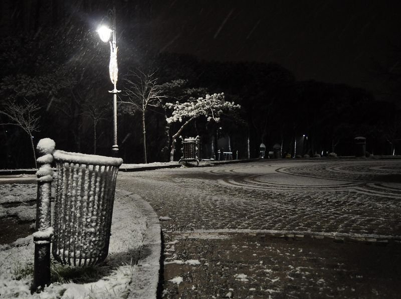 İstanbul'da kar yağışı etkili oldu