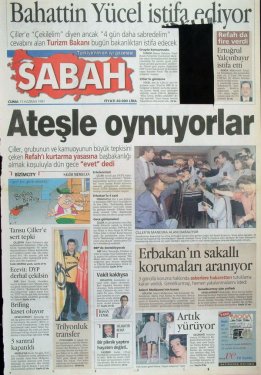 15 yıl önceki 28 Şubat manşetleri