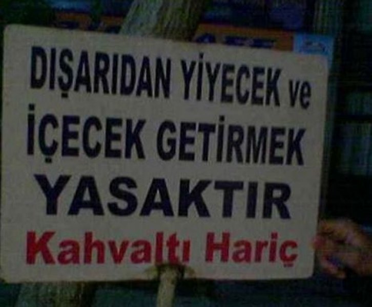 Akıllara zarar yasak tabelalar