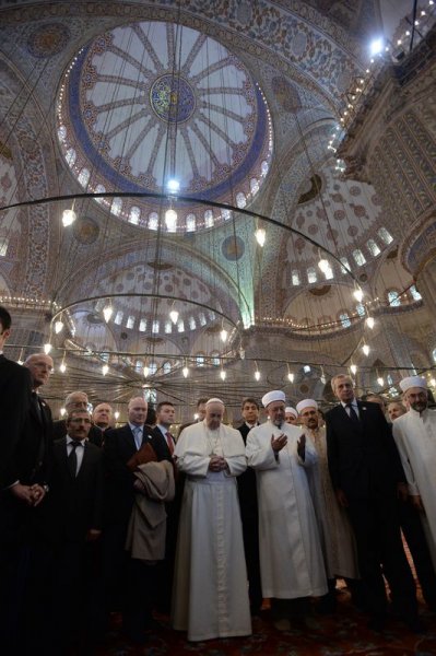 Papa Franciscus  Sultanahmet'te