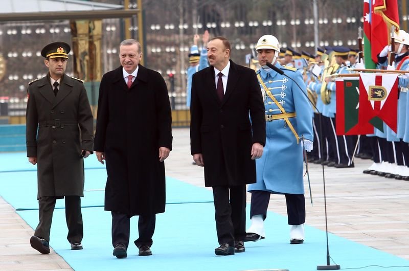 Cumhurbaşkanı Erdoğan Aliyev'i ağırladı