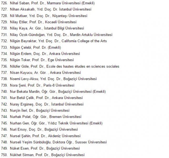 1100 akademisyen askeri polisi katliamla suçladı