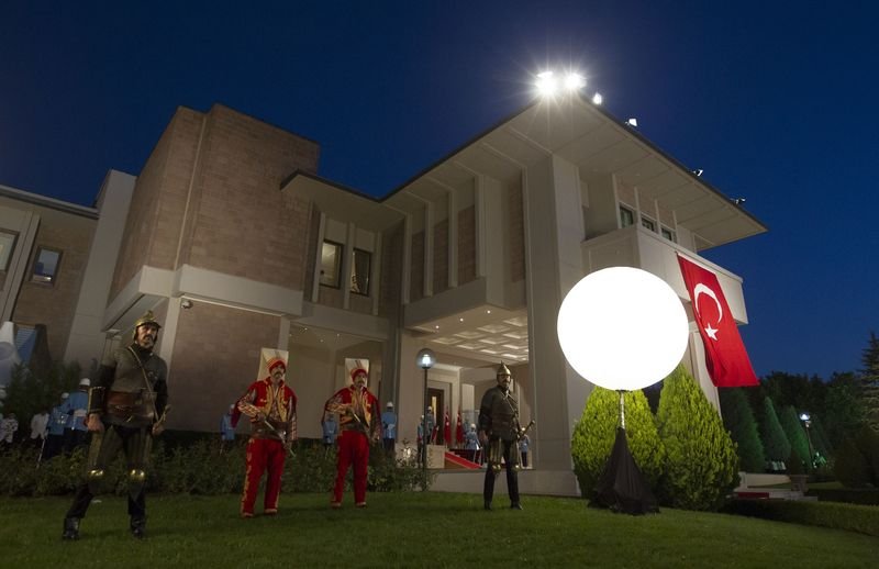 Cumhurbaşkanı Erdoğan'ın Köşk'teki ilk resepsiyonu