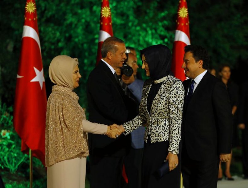 Cumhurbaşkanı Erdoğan'ın Köşk'teki ilk resepsiyonu