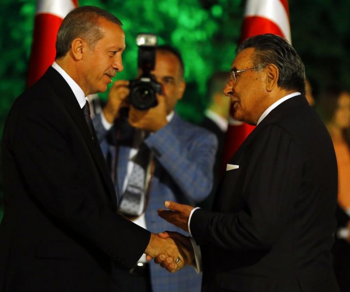 Cumhurbaşkanı Erdoğan'ın Köşk'teki ilk resepsiyonu