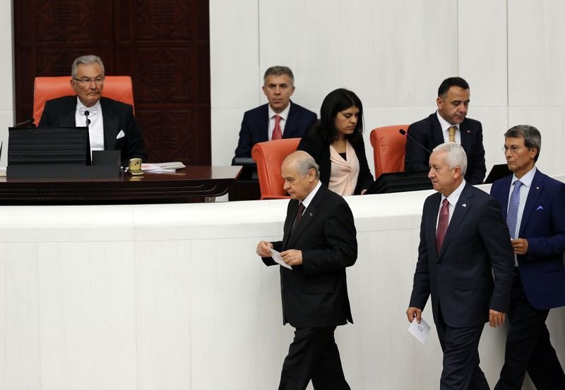 Meclis Başkanlığı oylamasından kareler