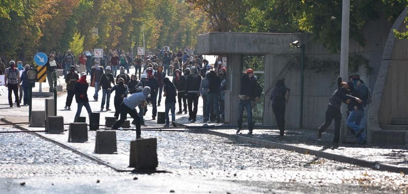 ODTÜ'de Kobani eylemi