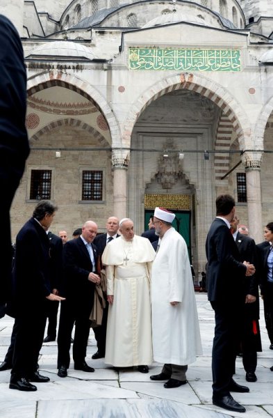 Papa Franciscus  Sultanahmet'te