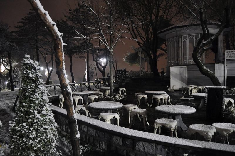 İstanbul'da kar yağışı etkili oldu