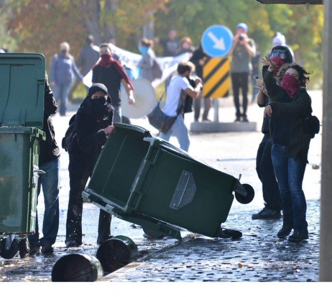 ODTÜ'de Kobani eylemi