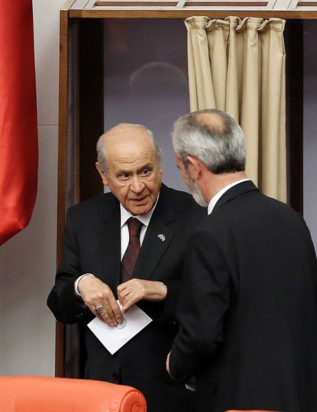 Meclis Başkanlığı oylamasından kareler