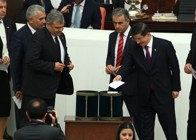 Meclis Başkanlığı oylamasından kareler