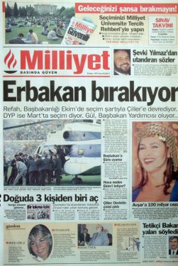 15 yıl önceki 28 Şubat manşetleri