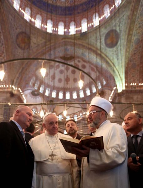 Papa Franciscus  Sultanahmet'te