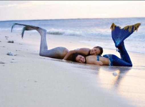 Hannah kendini deniz kızı sanıyor