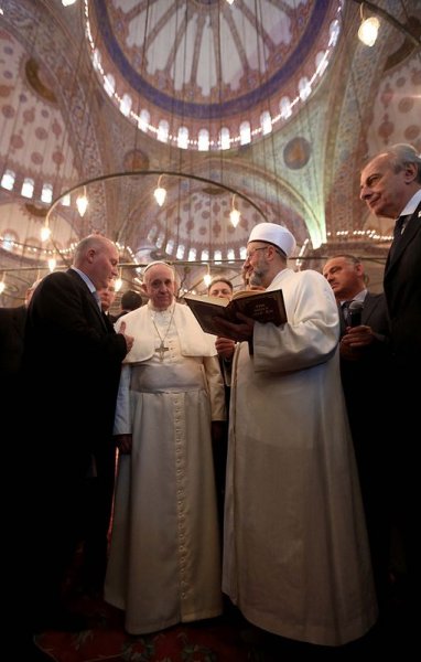 Papa Franciscus  Sultanahmet'te