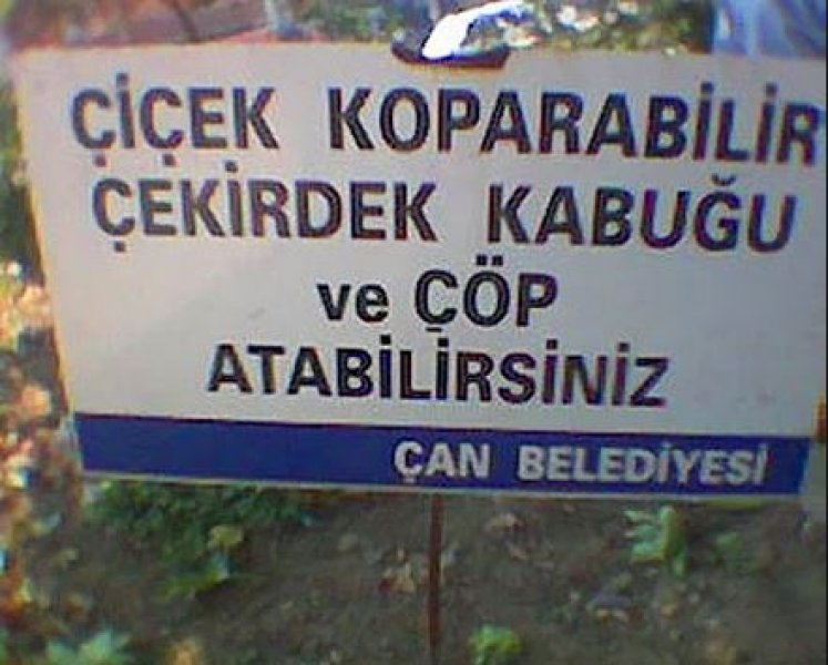 Akıllara zarar yasak tabelalar